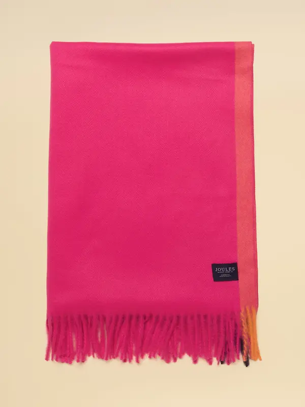 Joules Women's Oversized Blanket Scarf - Pink Image 7