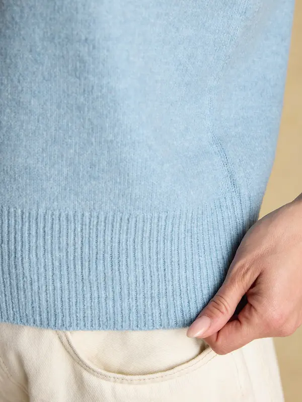 Joules Women's Holly Knitted Crew Neck Vest - Light Blue Image 6