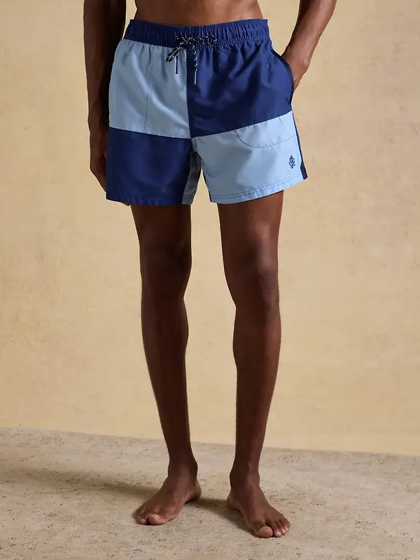 Joules Men's Overton Swimming Shorts - Blue & Navy Image 2