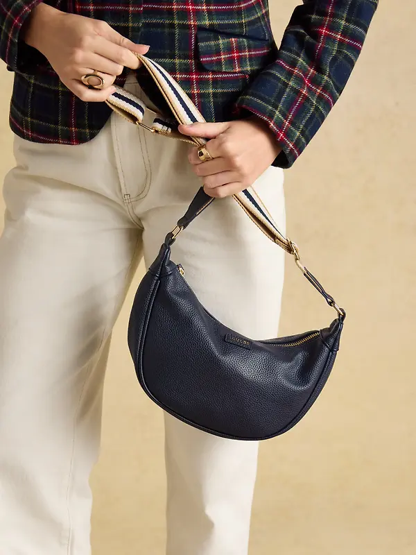 Joules Women's Jade Half Moon Adjustable Cross Body Bag - Navy Image 4