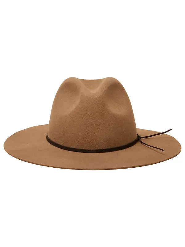 Joules Women's Grove Wool Fedora Hat - Tan Brown Image 1