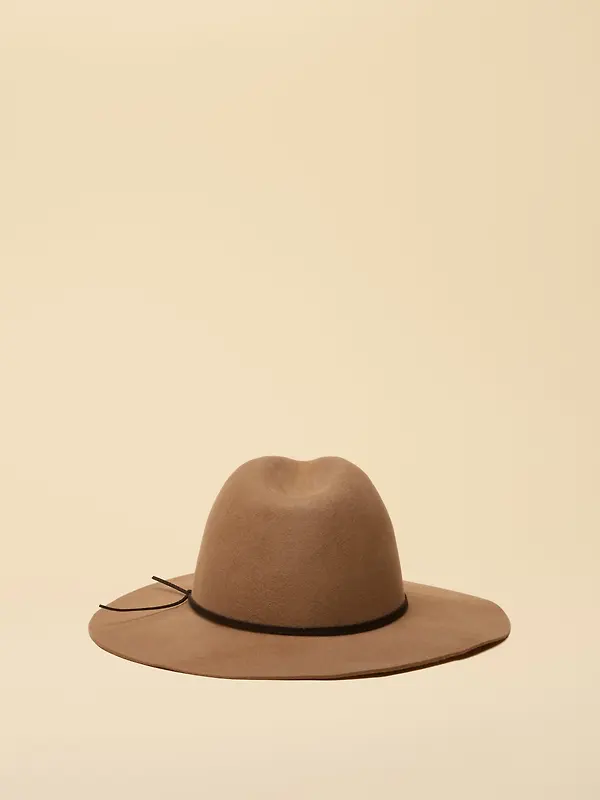 Joules Women's Grove Wool Fedora Hat - Tan Brown Image 5