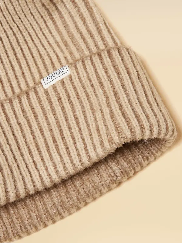 Joules Women's Wren Plated Beanie Hat - Oat Image 6