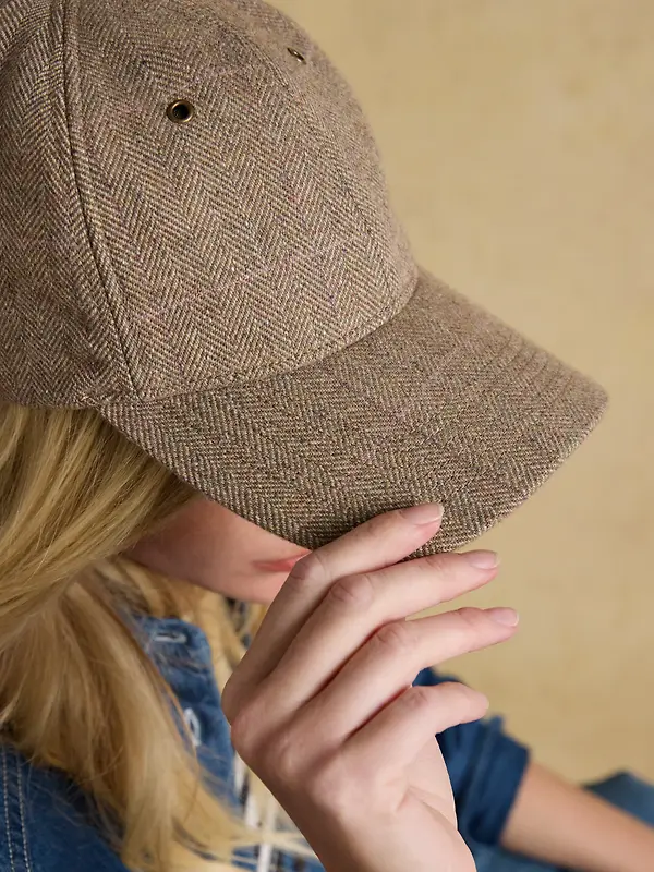 Joules Women's Perry Baseball Cap - Neutral Tweed Image 4