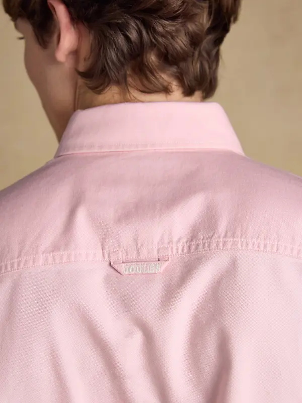Joules Men's Oxford Long Sleeve Classic Fit Cotton Shirt - Pink Image 10