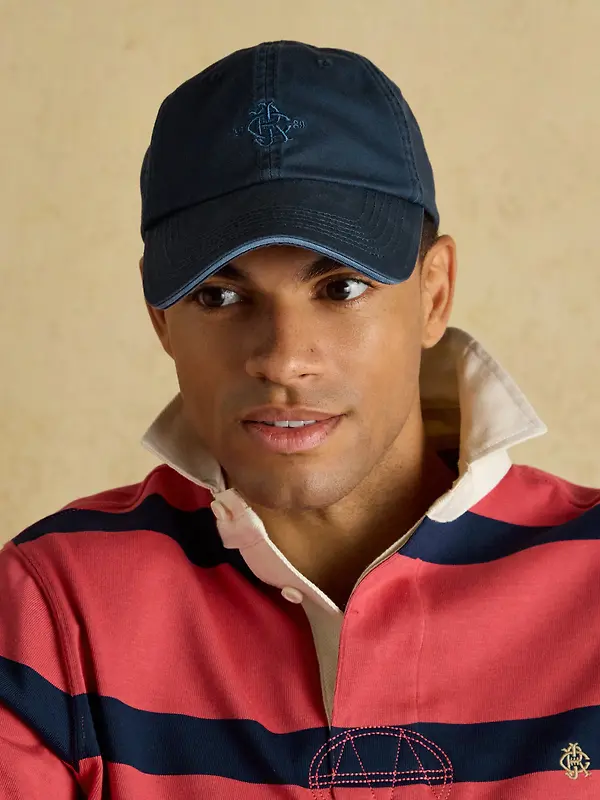 Joules Men's Daley Baseball Cap - Navy Image 2