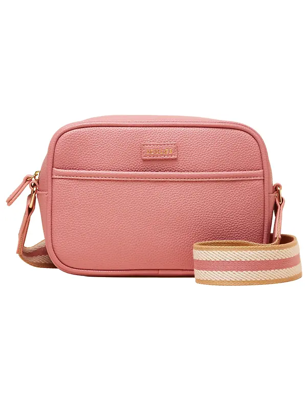 Joules Women's Trent Cross Body Bag with Adjustable Thick Strap - Pink Image 1