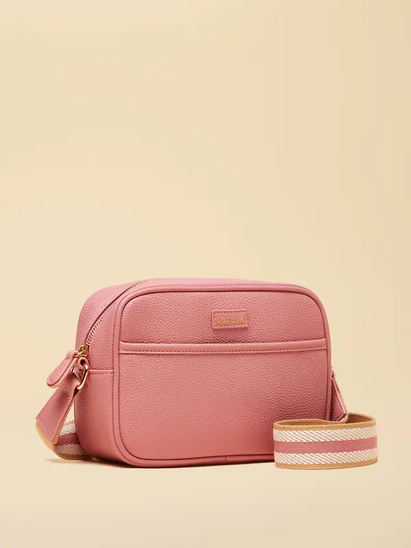 Joules Women's Trent Cross Body Bag with Adjustable Thick Strap - Pink Image 6