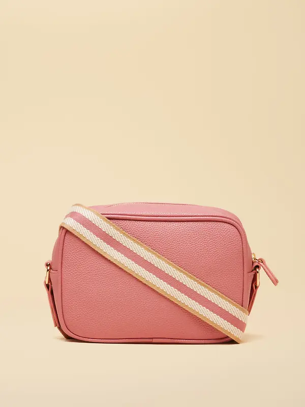 Joules Women's Trent Cross Body Bag with Adjustable Thick Strap - Pink Image 7