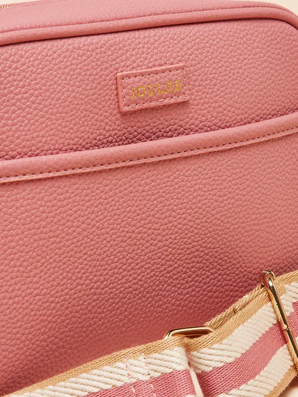Joules Women's Trent Cross Body Bag with Adjustable Thick Strap - Pink Image 8