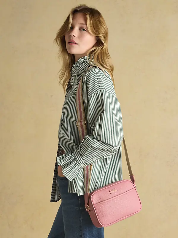 Joules Women's Trent Cross Body Bag with Adjustable Thick Strap - Pink Image 4