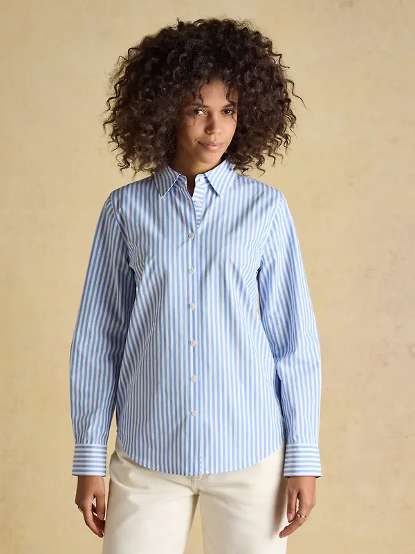 Joules Women's Classic Poplin Shirt - Blue Image 2