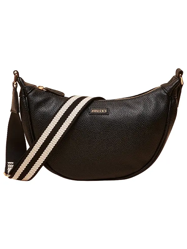 Joules Women's Jade Half Moon Adjustable Cross Body Bag - Black Image 1