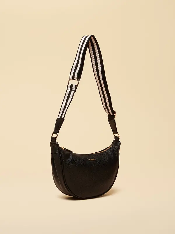 Joules Women's Jade Half Moon Adjustable Cross Body Bag - Black Image 5