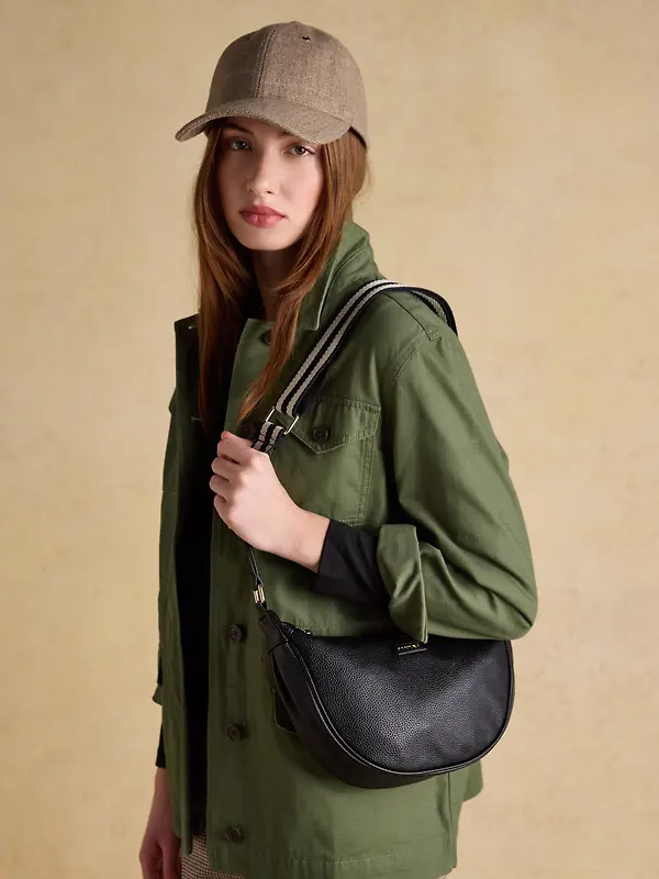 Joules Women's Jade Half Moon Adjustable Cross Body Bag - Black Image 2