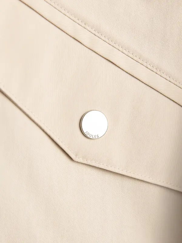 Joules Women's Portwell Waterproof Raincoat - Neutral Image 12
