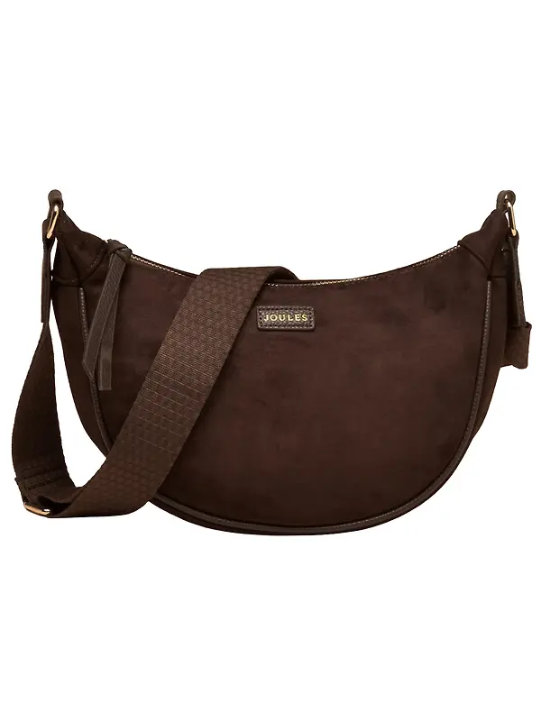 Joules Women's Suedette Moon Cross Body Bag - Chocolate Brown Image 1