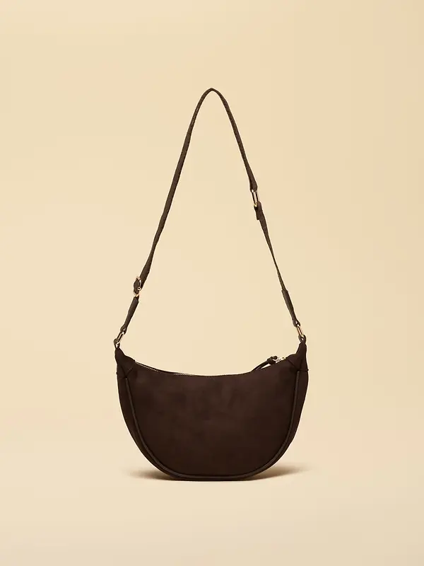 Joules Women's Suedette Moon Cross Body Bag - Chocolate Brown Image 6