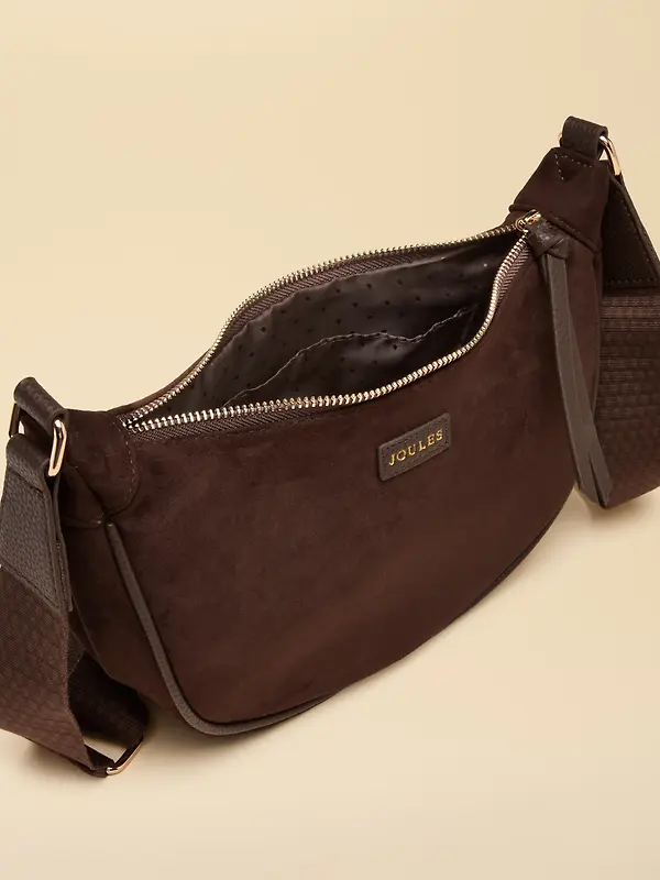 Joules Women's Suedette Moon Cross Body Bag - Chocolate Brown Image 8