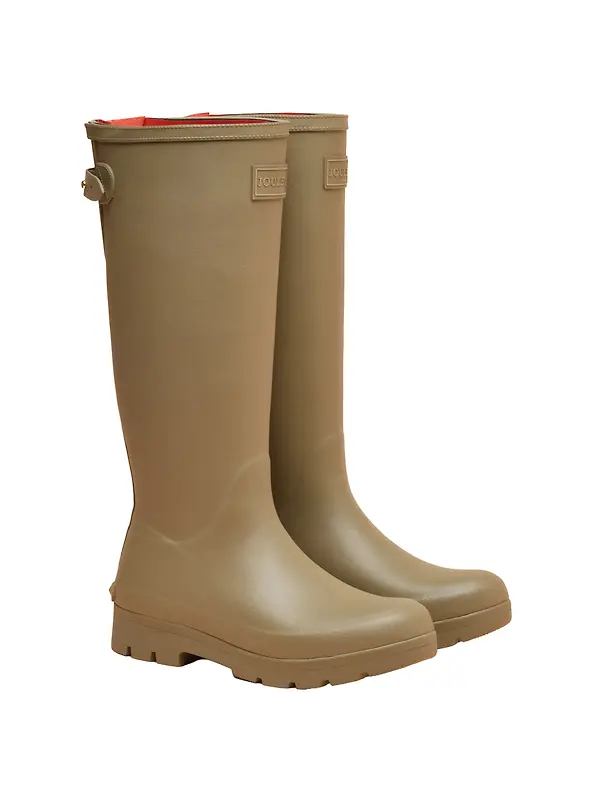 Joules Women's Luxe Neoprene Lined Tall Wellies - Khaki Green Image 1