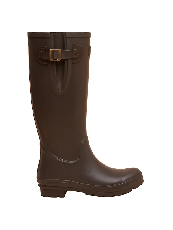 Joules Women's Houghton Fur Lined Wellingtons - Brown Image 1