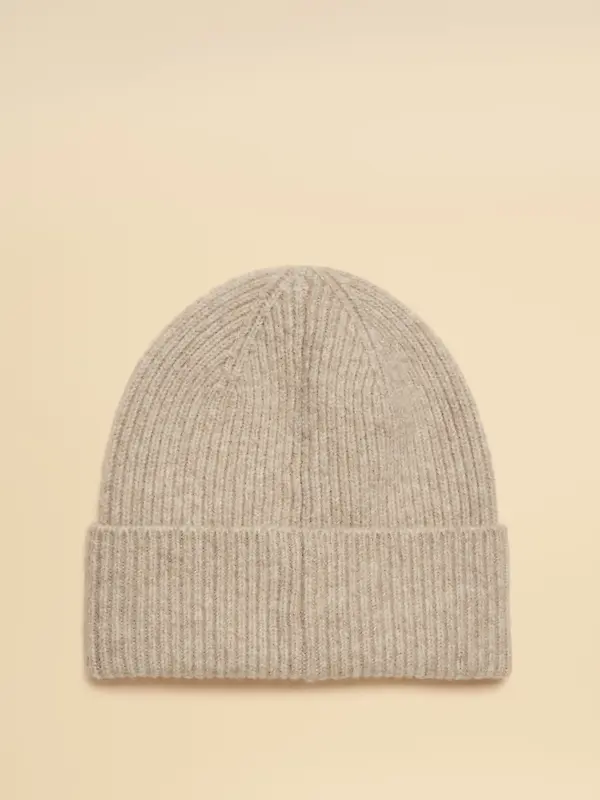 Joules Women's Fine Knit Beanie Hat - Oatmeal Image 5