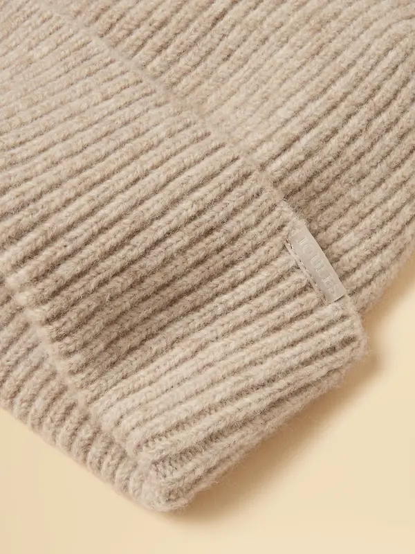 Joules Women's Fine Knit Beanie Hat - Oatmeal Image 6