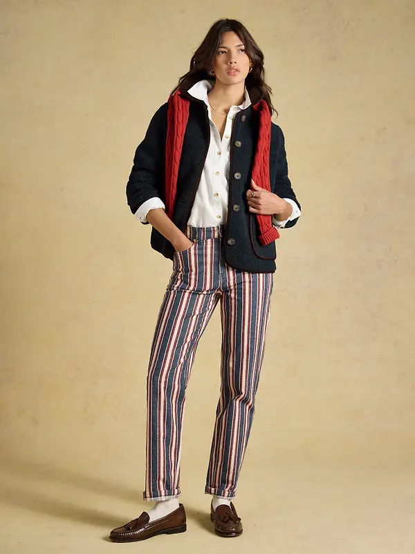 Joules Women's Sadie Button Through Fleece Jacket - Navy Image 7