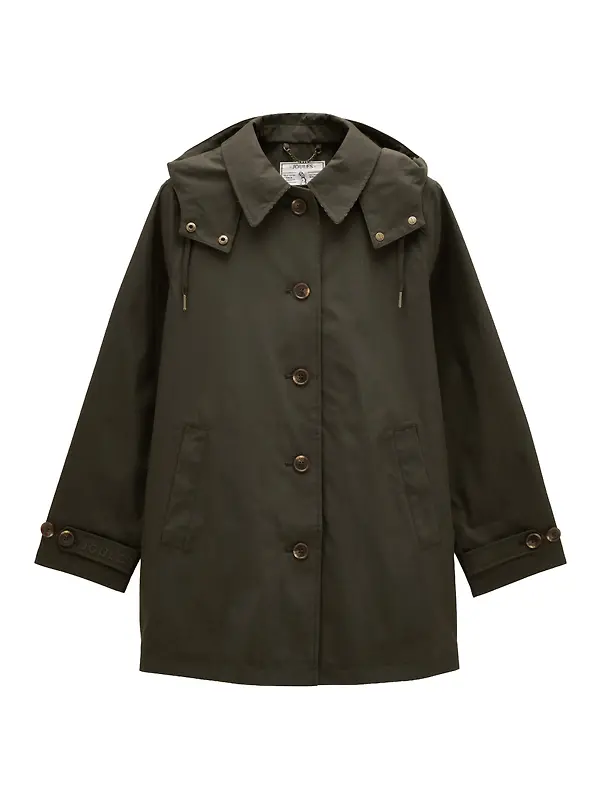 Joules Women's Rainmore Raincoat - Khaki Green Image 1