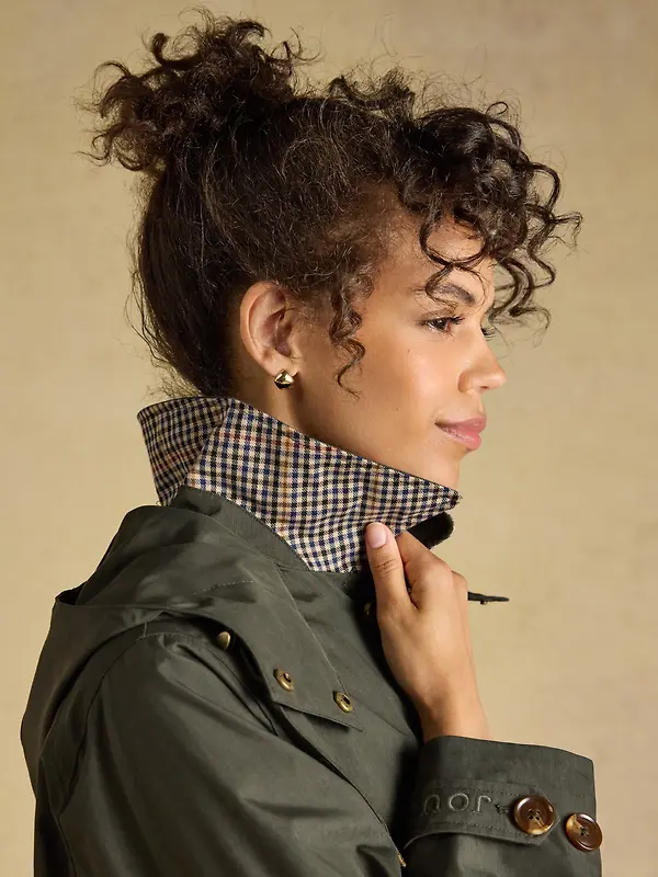 Joules Women's Rainmore Raincoat - Khaki Green Image 4