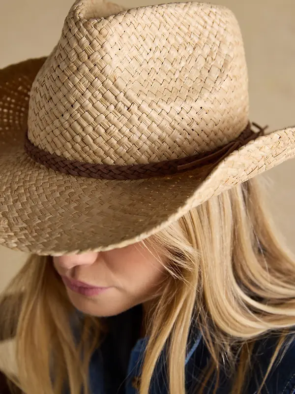 Joules Women's Joanie Western Hat - Straw Image 5