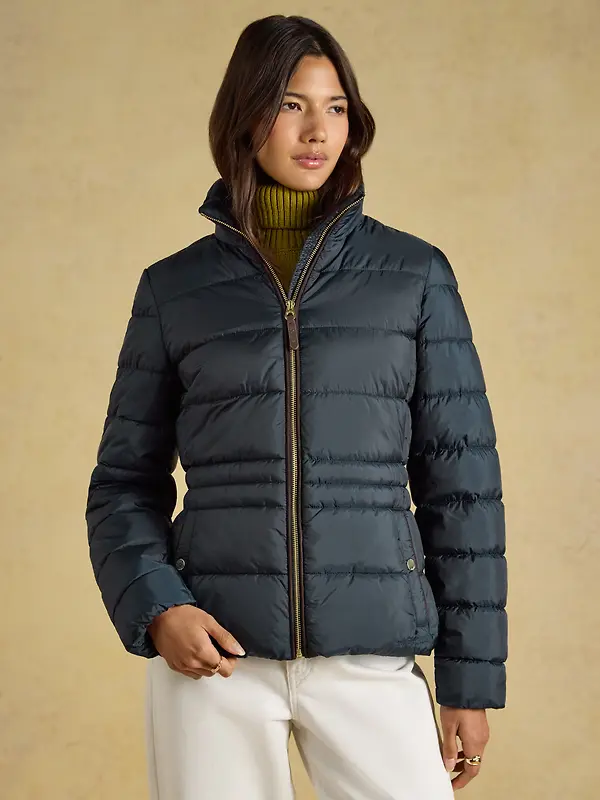 Joules Women's Paddock Showerproof Padded Coat - Navy Image 2