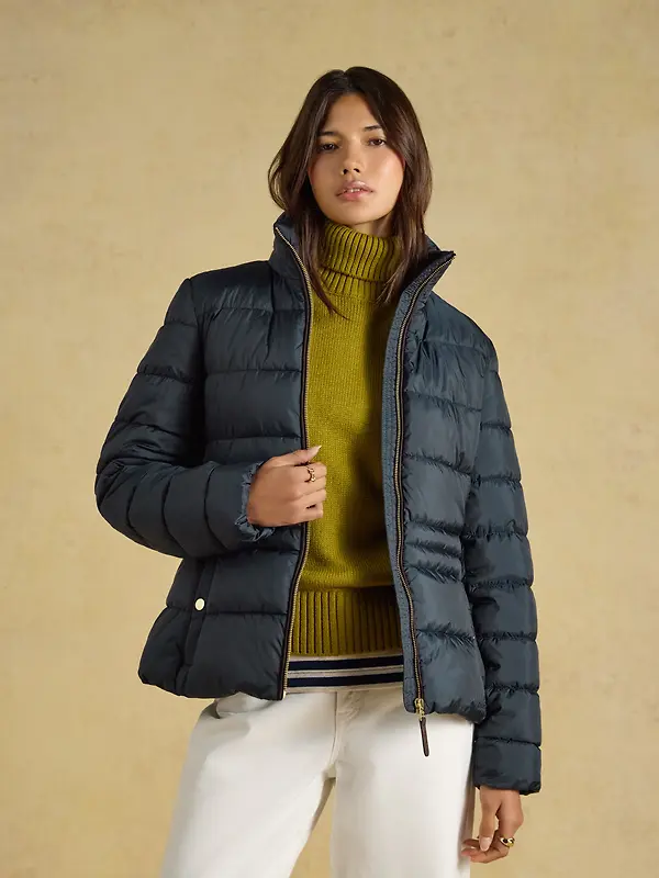 Joules Women's Paddock Showerproof Padded Coat - Navy Image 6