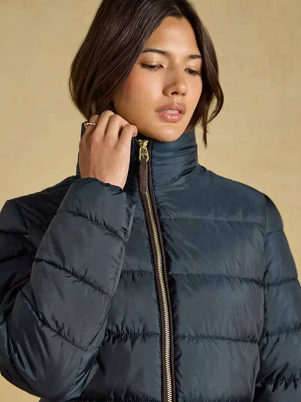 Joules Women's Paddock Showerproof Padded Coat - Navy Image 7