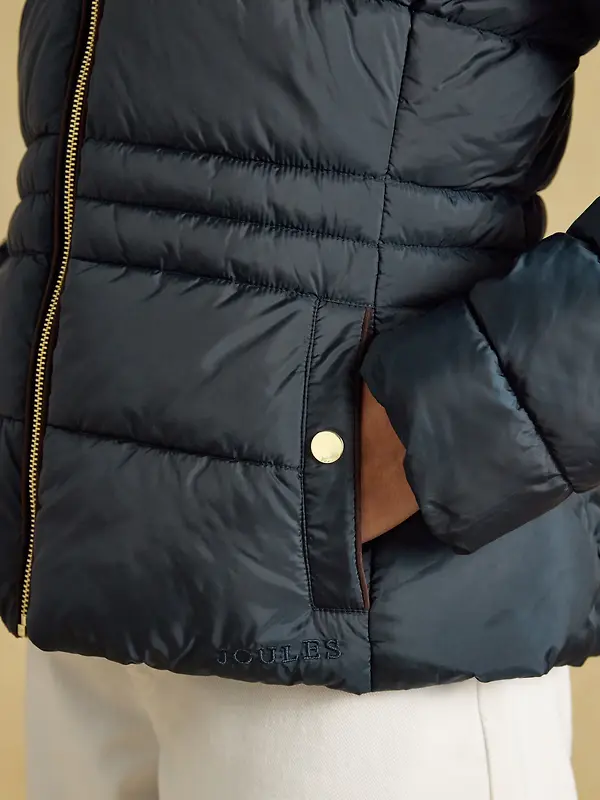 Joules Women's Paddock Showerproof Padded Coat - Navy Image 8