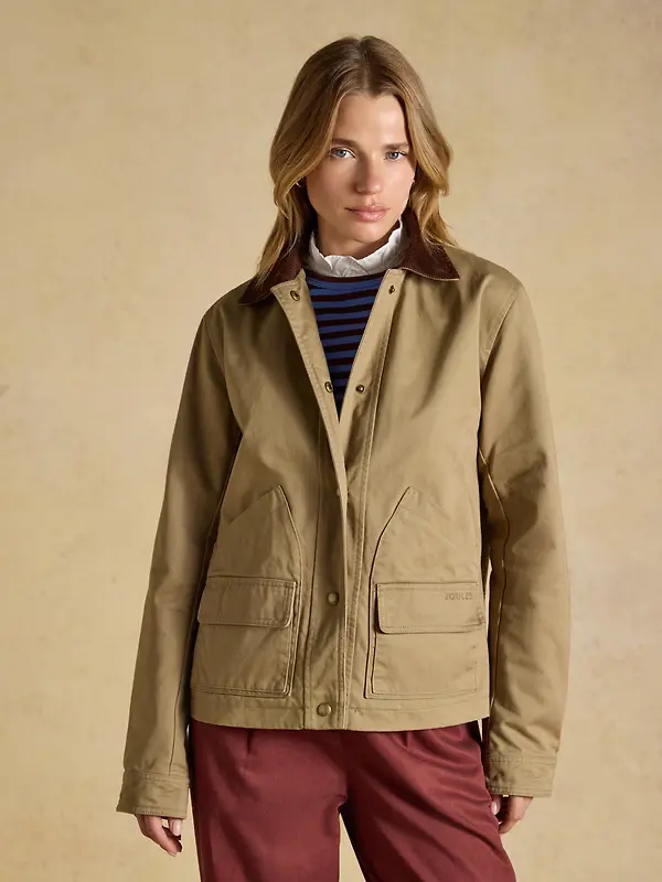 Joules Women's Barn Jacket - Tan Brown Image 2