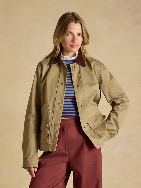 Joules Women's Barn Jacket - Tan Brown Image 6