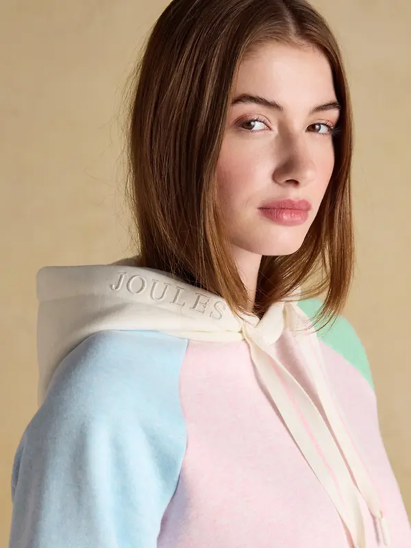 Joules Women's Milbourne Cotton Blend Hoodie - Colourblock Image 5