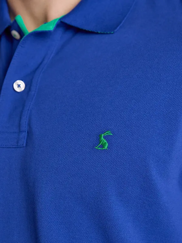 Joules Men's Woody Cotton Pique Polo Shirt - Bright Blue Image 9