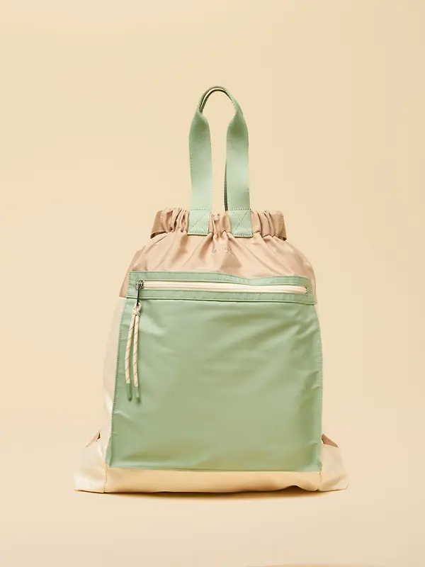Joules Women's Peplow Rucksack / Backpack - Green Ecru Image 8