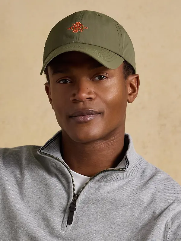 Joules Men's Daley Nylon Baseball Cap - Khaki Green Image 2