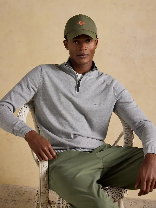 Joules Men's Daley Nylon Baseball Cap - Khaki Green Image 3