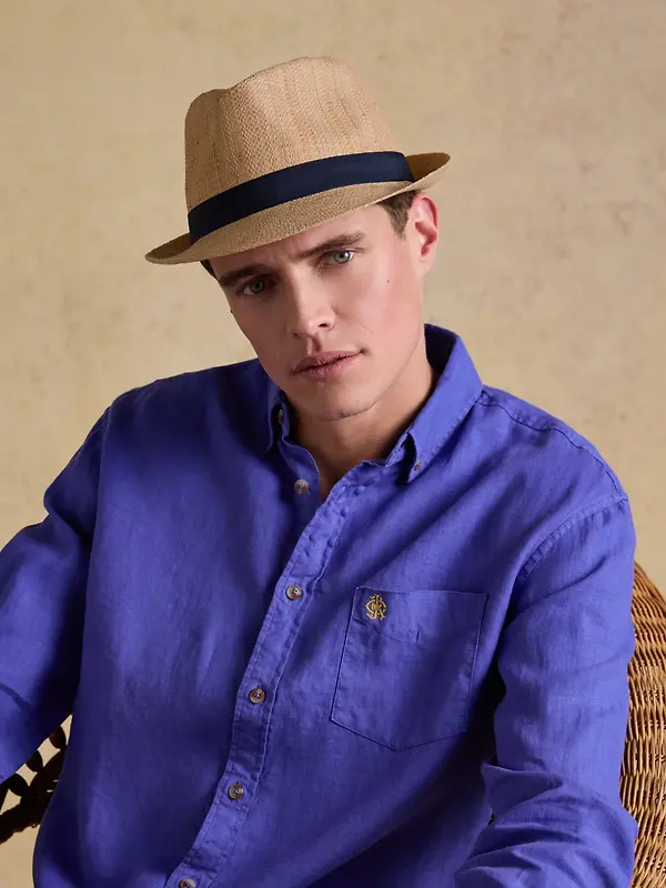 Joules Men's Halstow Trilby Hat - Natural Image 2