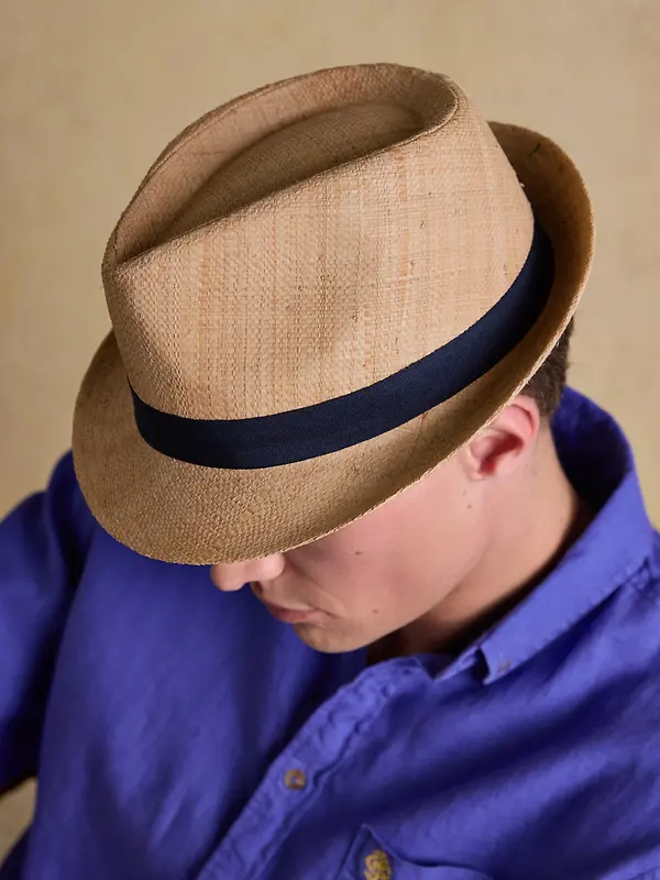 Joules Men's Halstow Trilby Hat - Natural Image 3