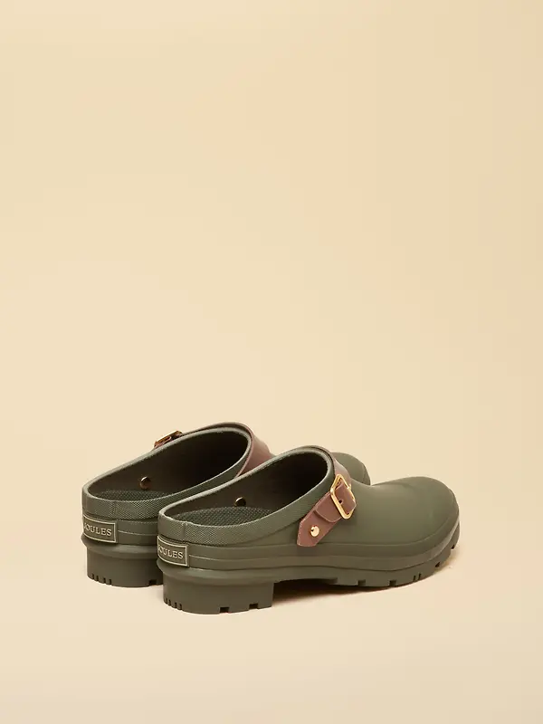 Joules Women's Elbridge Welly Clogs - Khaki Green Image 3