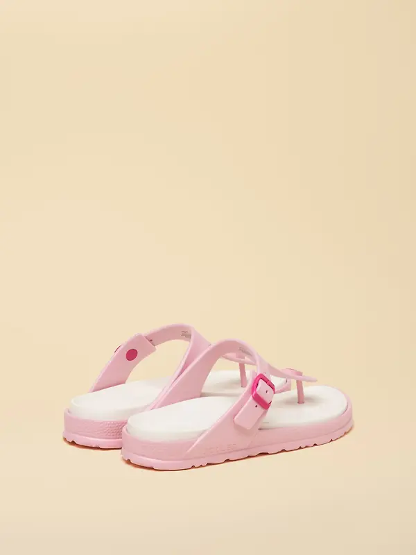 Joules Women's Soleil Buckle Flip Flops - Pink Image 3