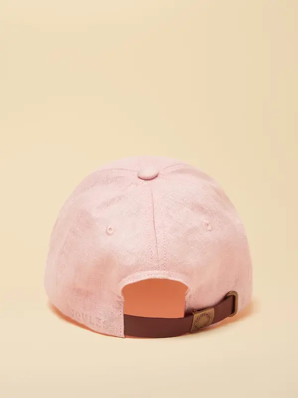 Joules Women's Daley Linen Baseball Cap - Pink Image 5