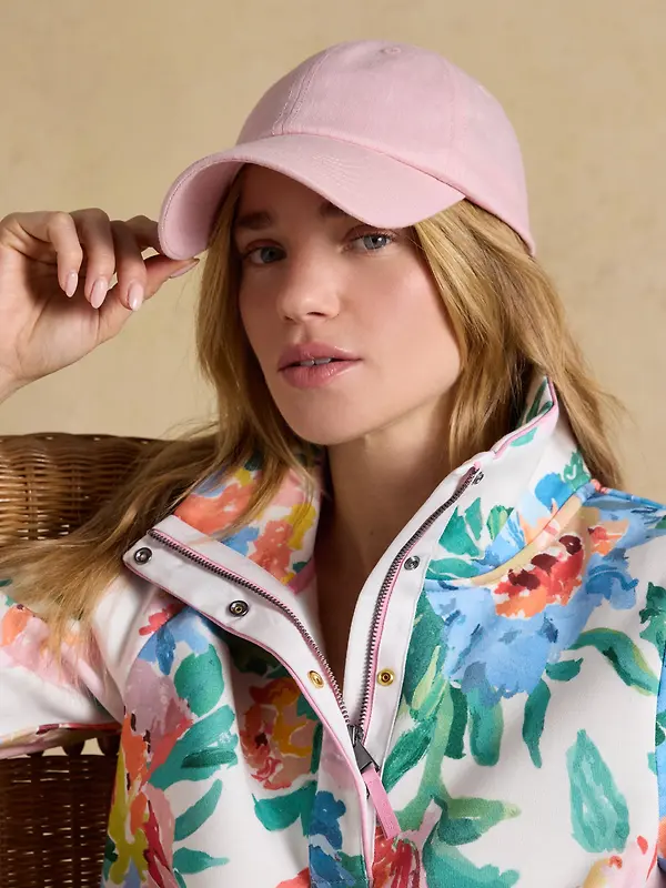 Joules Women's Daley Linen Baseball Cap - Pink Image 2
