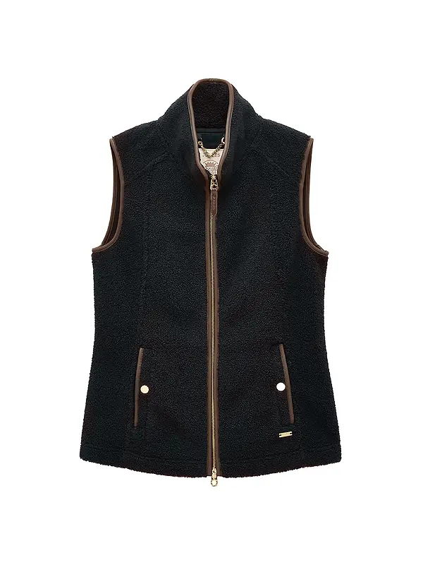 Joules Women's Borg Heritage Fleece Gilet - Navy Image 1