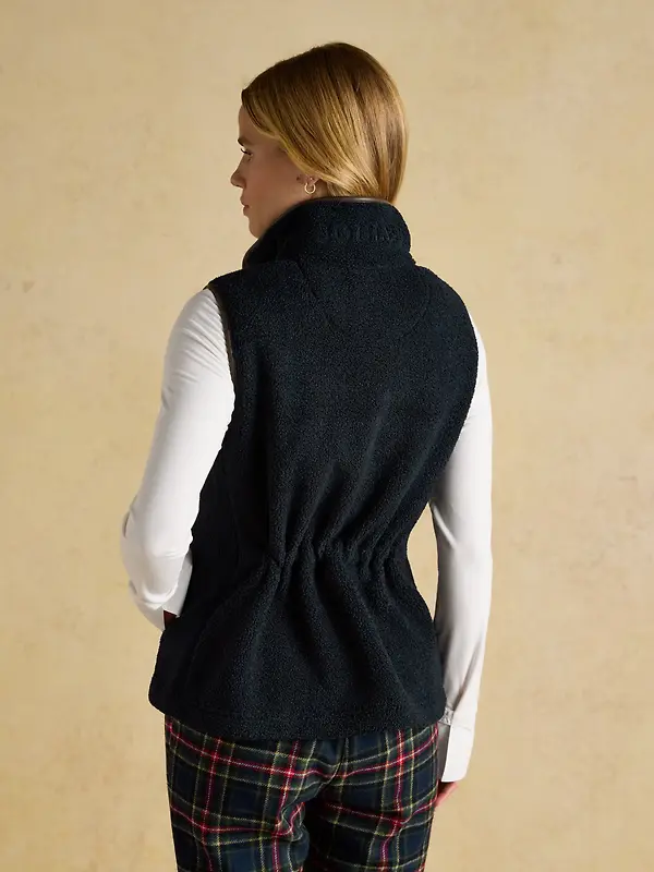 Joules Women's Borg Heritage Fleece Gilet - Navy Image 3